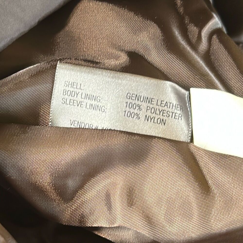 NEW Vintage 80s Wilsons Leather Thinsulate Lining Belted Jacket Coat XL Burgundy - Picture 11 of 13